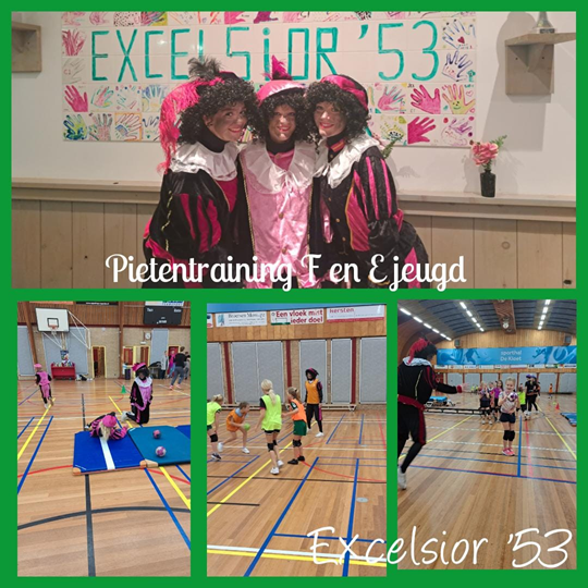 Pietentraining F en E jeugd.